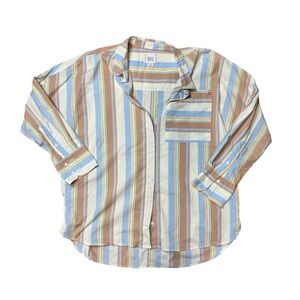 BDG UO Stripe Button Down Top Large